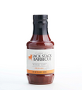Load image into Gallery viewer, A bottle of Fiorella's Jack Stack Barbecue sauce, Kansas City Original, with a black cap and a white label featuring orange accents, set against a plain white background.