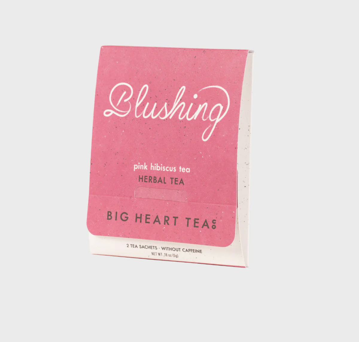 A 2pack of Blushing Pink Hibiscus Tea with pink packaging