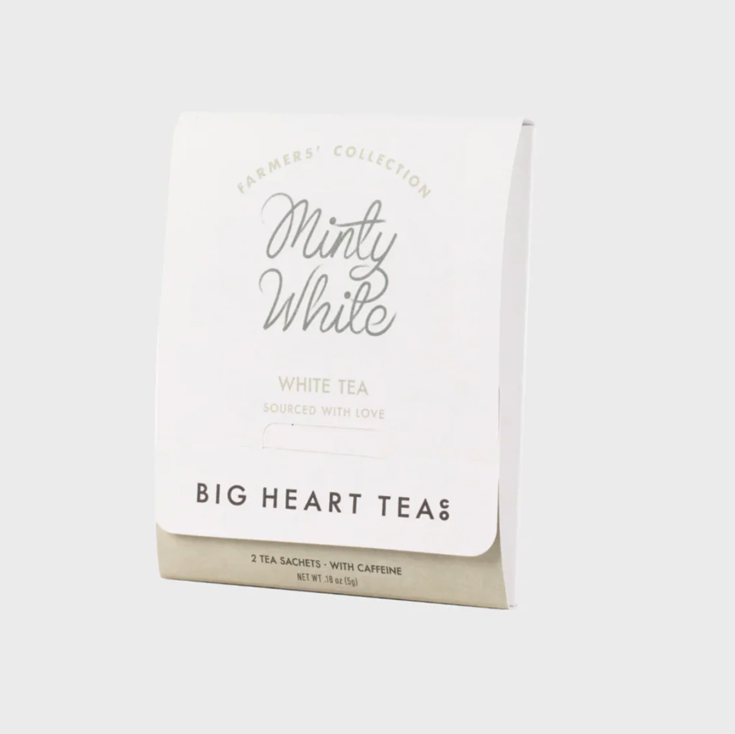 A two-bag pack of Minty White Tea from Big Heart Tea