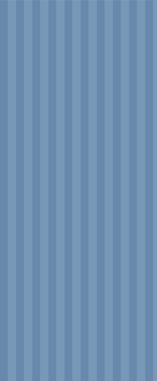A blue vertically striped graphic